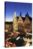 Christmas fair at Roemer, Roemerberg square, Frankfurt, Hesse, Germany, Europe-Markus Lange-Stretched Canvas