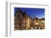 Christmas fair at Roemer, Roemerberg square, Nikolaikirche church, Frankfurt, Hesse, Germany, Europ-Markus Lange-Framed Photographic Print