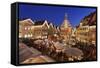 Christmas Fair at the Marketplace in Front of the Old Town Hall-Markus Lange-Framed Stretched Canvas