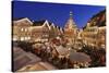 Christmas Fair at the Marketplace in Front of the Old Town Hall-Markus Lange-Stretched Canvas