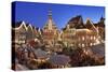 Christmas Fair at the Marketplace-Markus Lange-Stretched Canvas