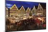 Christmas Fair in the Market Place, Herrenberg, Boblingen District-Markus Lange-Mounted Photographic Print