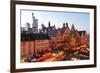 Christmas Fair on Roemerberg Square, Frankfurt am Main, Hesse, Germany, Europe-Hans-Peter Merten-Framed Photographic Print