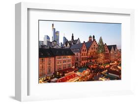 Christmas Fair on Roemerberg Square, Frankfurt am Main, Hesse, Germany, Europe-Hans-Peter Merten-Framed Photographic Print