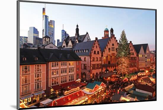 Christmas Fair on Roemerberg Square, Frankfurt am Main, Hesse, Germany, Europe-Hans-Peter Merten-Mounted Photographic Print