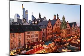 Christmas Fair on Roemerberg Square, Frankfurt am Main, Hesse, Germany, Europe-Hans-Peter Merten-Mounted Photographic Print