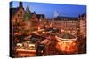 Christmas Fair on Roemerberg Square, Frankfurt am Main, Hesse, Germany, Europe-Hans-Peter Merten-Stretched Canvas