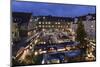 Christmas Fair on Schillerplatz Square, Stuttgart, Baden Wurttemberg, Germany, Europe-Markus Lange-Mounted Photographic Print