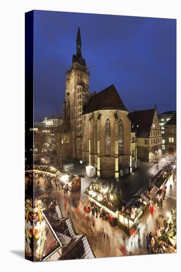 Christmas Fair on Schillerplatz Square-Markus Lange-Stretched Canvas