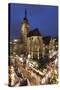 Christmas Fair on Schillerplatz Square-Markus Lange-Stretched Canvas