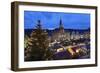 Christmas Fair, Town Hall and Market Place, Schwaebisch Hall-Markus Lange-Framed Photographic Print