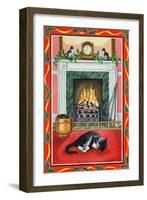 Christmas Fire-Lavinia Hamer-Framed Giclee Print