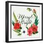 Christmas Flora Wreath II-Grace Popp-Framed Art Print