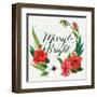 Christmas Flora Wreath II-Grace Popp-Framed Art Print