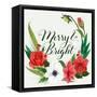 Christmas Flora Wreath II-Grace Popp-Framed Stretched Canvas