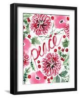 Christmas Floral I-Sara Berrenson-Framed Art Print