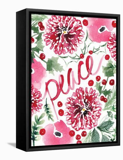 Christmas Floral I-Sara Berrenson-Framed Stretched Canvas