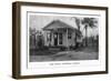 Christmas, Florida - Post Office Building-Lantern Press-Framed Art Print