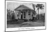 Christmas, Florida - Post Office Building-Lantern Press-Mounted Art Print