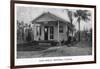 Christmas, Florida - Post Office Building-Lantern Press-Framed Art Print