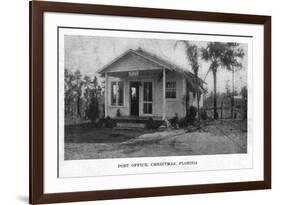 Christmas, Florida - Post Office Building-Lantern Press-Framed Art Print