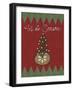 Christmas Folk Tree-Cyndi Lou-Framed Premium Giclee Print