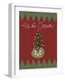 Christmas Folk Tree-Cyndi Lou-Framed Premium Giclee Print