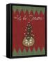 Christmas Folk Tree-Cyndi Lou-Framed Stretched Canvas