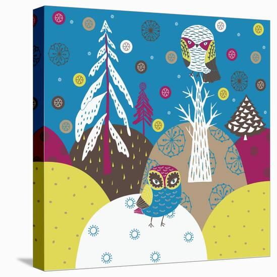 Christmas Forest-Lavandaart-Stretched Canvas