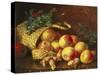 Christmas Fruit and Nuts-Eloise Harriet Stannard-Stretched Canvas