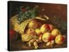 Christmas Fruit and Nuts-Eloise Harriet Stannard-Stretched Canvas