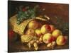 Christmas Fruit and Nuts-Eloise Harriet Stannard-Stretched Canvas