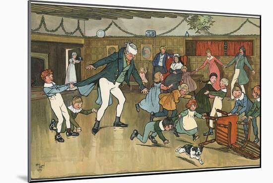 Christmas Fun-Cecil Aldin-Mounted Giclee Print