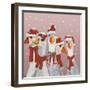 Christmas Gaggle of Geese-Fab Funky-Framed Art Print