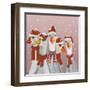 Christmas Gaggle of Geese-Fab Funky-Framed Art Print