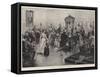 Christmas Games, Musical Chairs-Frederick Barnard-Framed Stretched Canvas