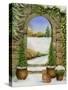 Christmas Garden-Janet Pidoux-Stretched Canvas