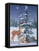 Christmas Gathering-William Vanderdasson-Framed Stretched Canvas