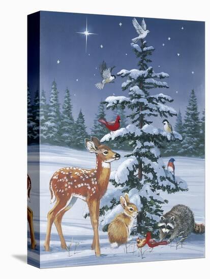 Christmas Gathering-William Vanderdasson-Stretched Canvas
