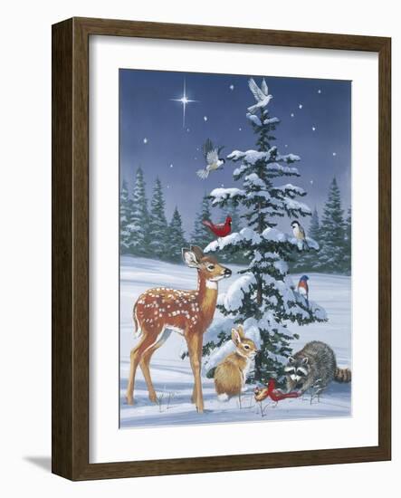 Christmas Gathering-William Vanderdasson-Framed Giclee Print