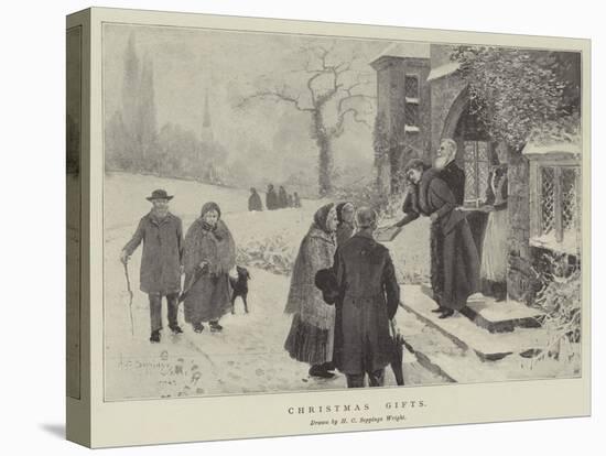 Christmas Gifts-Henry Charles Seppings Wright-Stretched Canvas