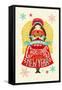 Christmas Girl-Gaia Marfurt-Framed Stretched Canvas