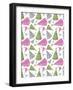 Christmas Glitter Trees Repeat-Cyndi Lou-Framed Giclee Print