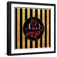 Christmas Gold III-Sd Graphics Studio-Framed Art Print