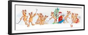 Christmas Golfers-Tony Todd-Framed Giclee Print