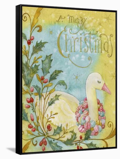 Christmas Goose-Yachal Design-Framed Stretched Canvas