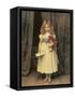 Christmas Greeting-Charles T. Frere-Framed Stretched Canvas