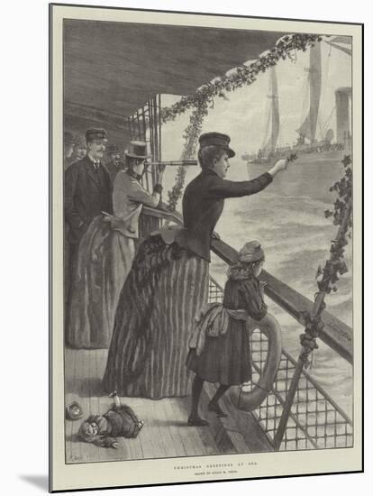 Christmas Greetings at Sea-Julius Mandes Price-Mounted Giclee Print