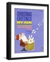 Christmas Greetings by Air, Latest Posting Dates December 7-16-David Judd-Vaughan-Framed Art Print