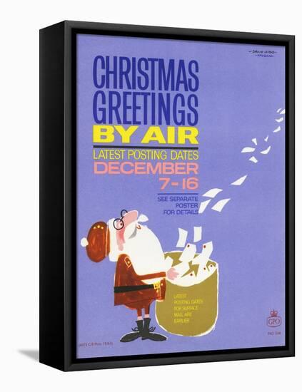 Christmas Greetings by Air, Latest Posting Dates December 7-16-David Judd-Vaughan-Framed Stretched Canvas